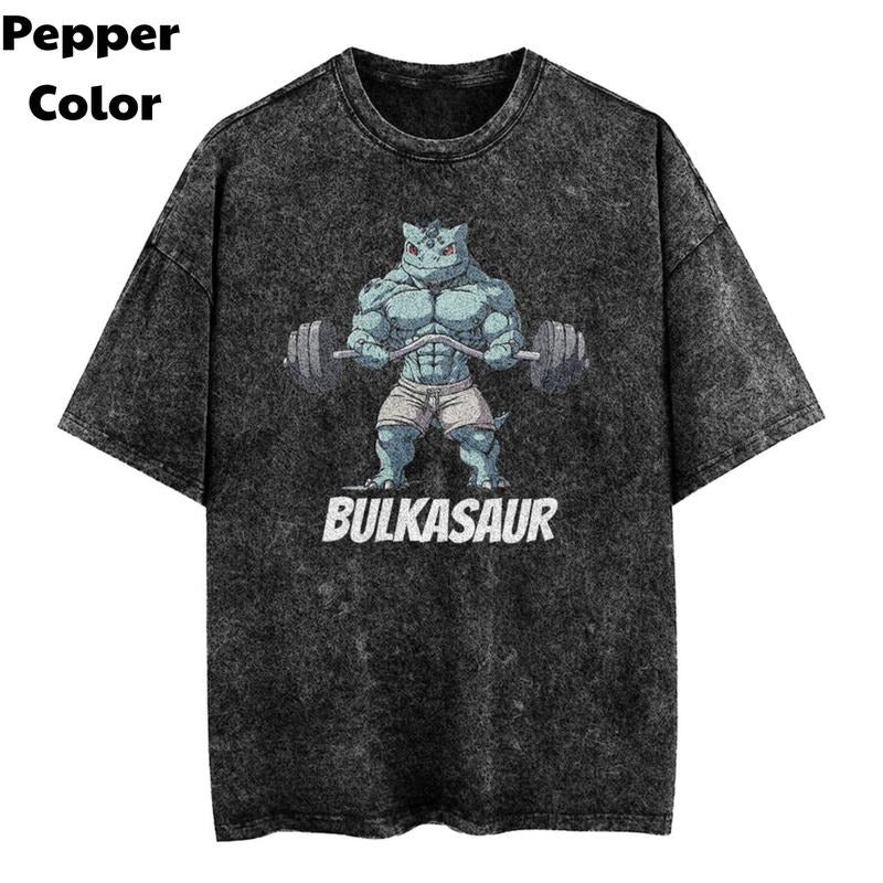 Bulkasaur Vintage T-Shirt, Bulkasaur Shirt, Pokemon Shirt, Gym Shirt, Unisex T-Shirt, Gift For Men Women