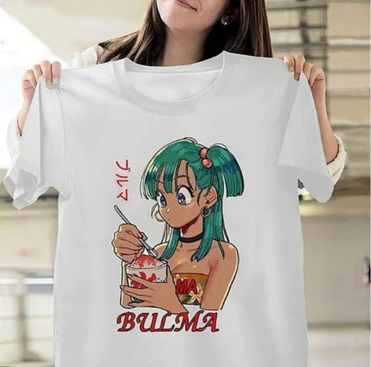 Bulma - Unisex Anime T-Shirt, Anime Manga Unisex T-Shirt Comfort Top