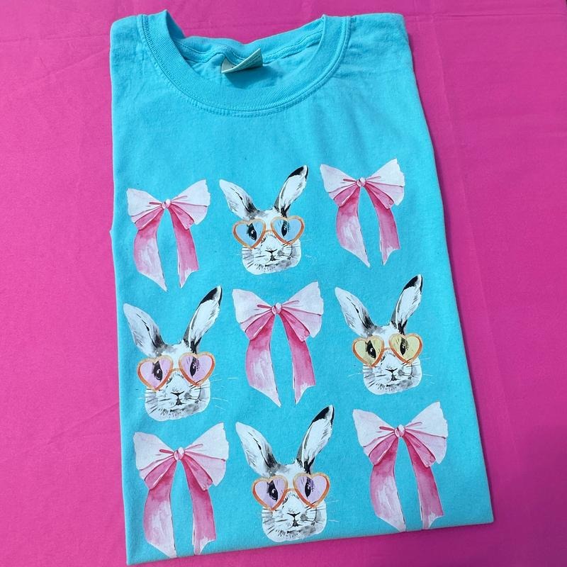Bunnies & Bows Comfort Colors T-Shirt