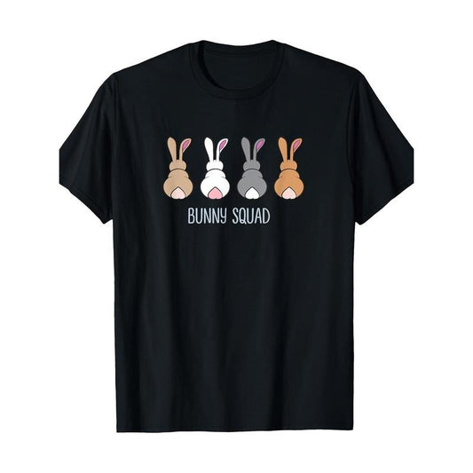 Bunny Squad Funny Ironic Rodent Rabbits Team T-Shirt, Men's T-Shirt, 220g made in usa
