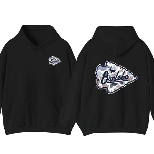 Burlebo Deer Camo Arrowhead T-Shirt - Camo Arrowhead Graphic With Deer Hoodie