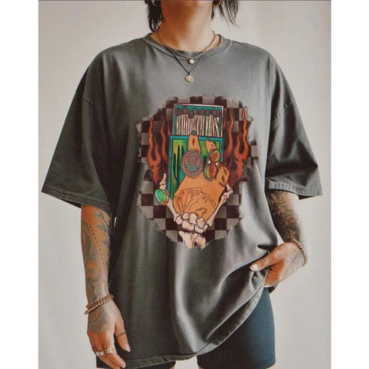 Burn It Tee, graphic tees women, western outfits women, western tops clothing, rodeo cowgirl outfits women, country concert outfits, shirt, sweatshirt, hoodie