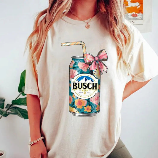 Buscch Light Coquette Bow Shirt, Coquette Sweatshirt, Bussch Light Shirt, Sarcastic Graphic Tee, Unisex Classic Cotton Tee, For Men, For Women