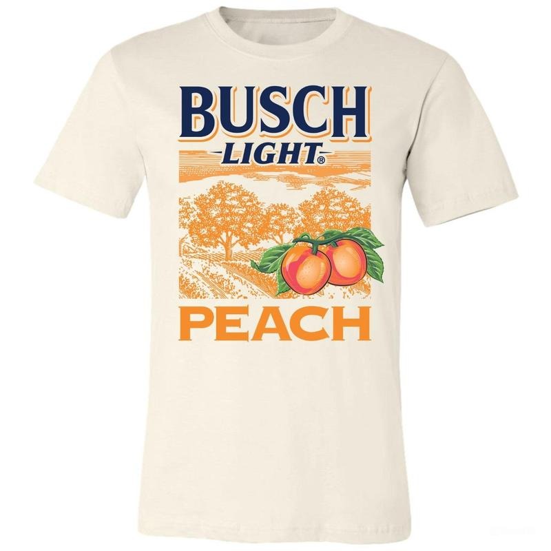 Buscch Light Shirt, Buscch Light Peach Stacked Shirt, Unisex Classic Cotton Tee with Graphic Print in All Sizes, For Men, For Women