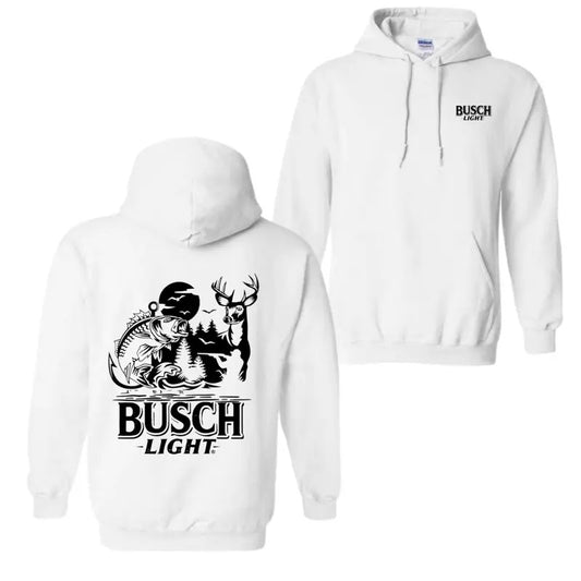 Busch Light Sand Hoodie - Hoodies for Country Girls, Hunting & Fishing Graphic, Outdoor Adventure Hoodie