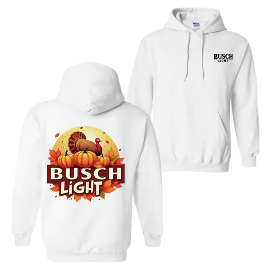 Busch Light Thanksgiving Hoodie T-Shirt, Unisex Hoodie Perfect For Beer Lovers And Thanksgiving Spirit