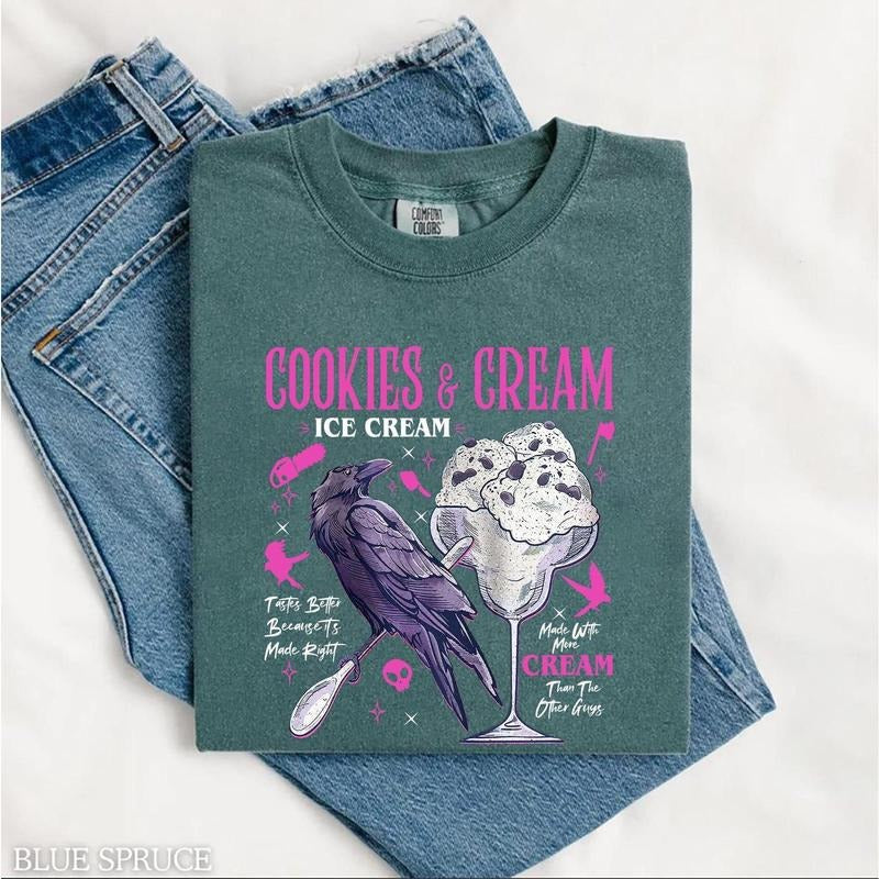 Butcher Blackbird Dark Romance Comfort Colors Shirt, Cookie & Cream Ice Cream T Shirt, Brynne Inspired Book Shirt, Gift For Book Loverstyle{n002}2