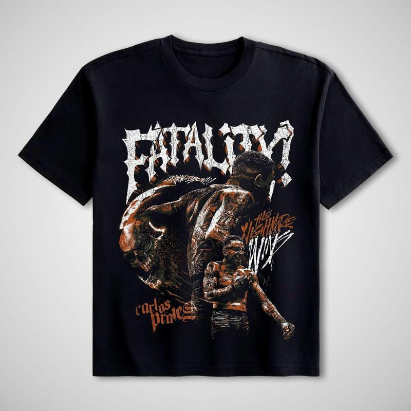 CARLOS PRATES TEE, Carlos Prates Fatality Shirt, Carlos Prates UFC Champion Tee, UFC Fans Shirt, UFC Fighters Shirt, Gift for Him Gift For Her Menswear Clothing