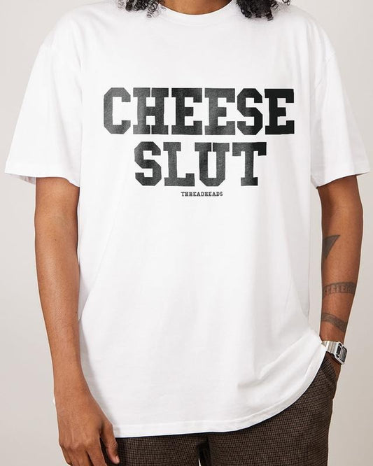 CHEESE SLUT T-SHIRT, Men Summer Fashion Cotton, Cotton Menswear, S to 3XL