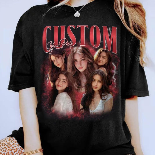 COMFORT COLORS Vintage Graphic 90s Shirt, Custom Bootleg Rap Tee, Insert Your Design, CUSTOM Your Own Bootleg Idea Here, Gift For Her Top Womenswearstyle{n002}2