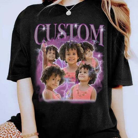COMFORT COLORS Vintage Graphic 90s Shirt, Custom Bootleg Rap Tee, Insert Your Design, CUSTOM Your Own Bootleg Idea Here, Womenswear Crewneck