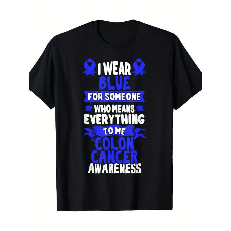 CRC Awareness T Shirt - Gift For Colon Cancer Patients T-Shirt 100%Cotton - Made in USA