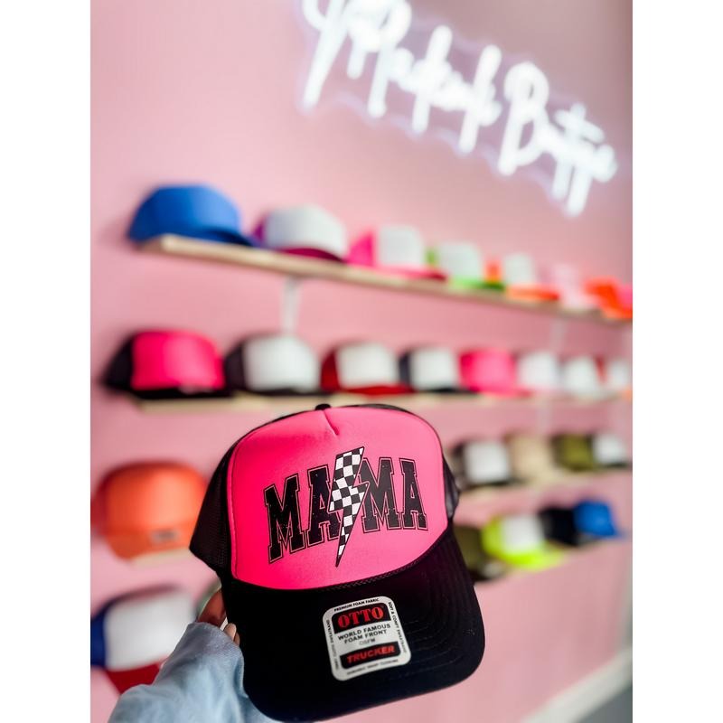 CUSTOM COLOR MAMA BOLT TRUCKER HAT