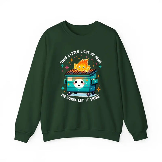 Calcifer Dumpster Fire Shirts Emotional Dumpster Fire TShirt, This Little Light of Mine, Mental Health, Howls Moving Castle Shirt, Anime Shirt