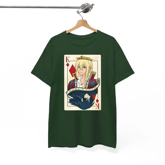 Calcifer Playing Card T-shirt Sweatshirt Hoodie, Howls Moving Castle Shirt, Studio Ghibli, Howl And Sophie Shirt, Anime Sweatshirt