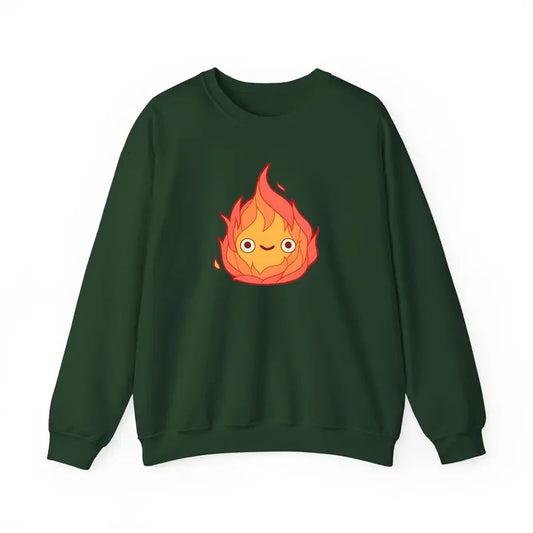 Calcifer Sweatshirt, Howls Moving Castle Shirt, Studio Ghibli Sweatshirt, Howl And Sophie, Anime Gift For Fan