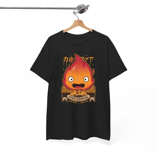 Calcifer Tshirt, Howls Moving Castle Tshirt, Howl And Sophie, Anime