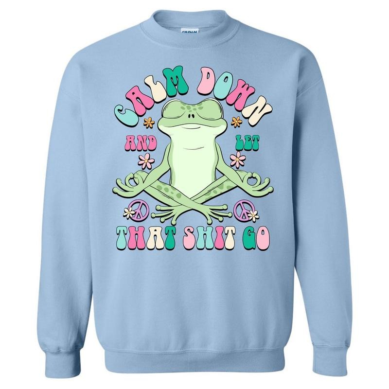 Calm Down Froggy Sweatshirt 'NLB'