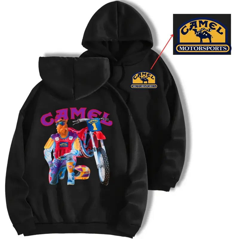 Camel Super Cross Vintage Hoodie & Crewneck, Camel Super Cross Racing 1993 Hoodie & Sweatshirt - Classic Fit - Menswear Love