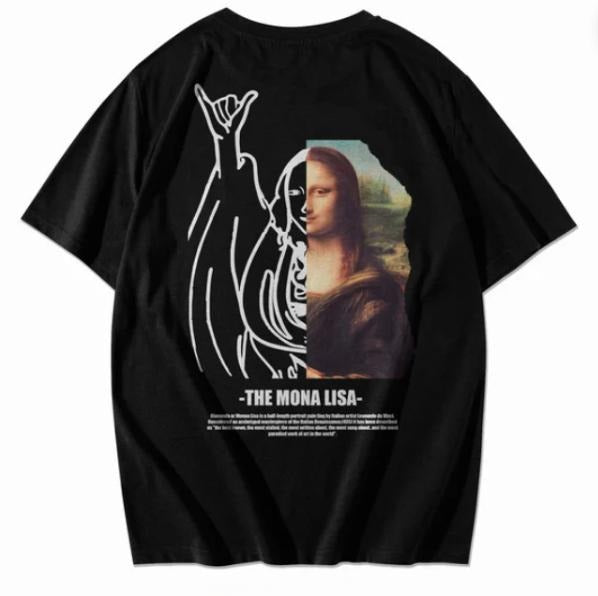 Camiseta The monalisa Shirt, Graphic Tee Shirt, Unisex T-Shirt, Gift For Fan, Him, Her, Crewneck Short Sleeve Shirt, Shirt Trending Top Menswear