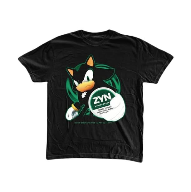 Can't Smoke T-Shirt, Shadow the Hedgehog Shirt, Unisex Graphic Tees Gothic Grunge Y2k Emo Scene Amity Affliction Style Clothes Men Women Streetwear
