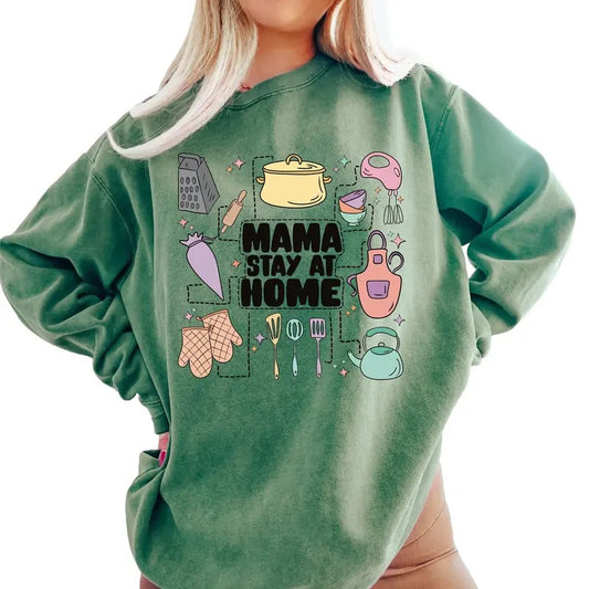 Can't Talk Right Now Doing Mama Stay At Home Stuff Sweater, Funny Mama Sweater, Mama Stuff, Funny Mama Quotes, Kitchen Mama, Unisex Sweatshirt, Gifts For Mama Mom From Daughter Son, Long Sleeve Crewneck Tee, Mom Gifts Sweater, Gifts For Birthday