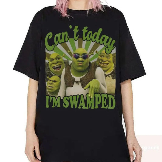 Can't Today I'm Swamped Vintage Shirt, Princess Shirt, Shrek and Fiona Shirt, Funny Trending, Gift for Fan, Gift For Women and Man, Top Womenswear