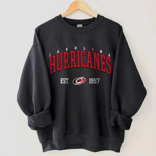 Carolina Hurricanes Crewneck, Vintage Style Carolina Hurricanes Sweatshirt, Carolina Sweatshirt, College Sweatshirt, Hockey Fan Gifts