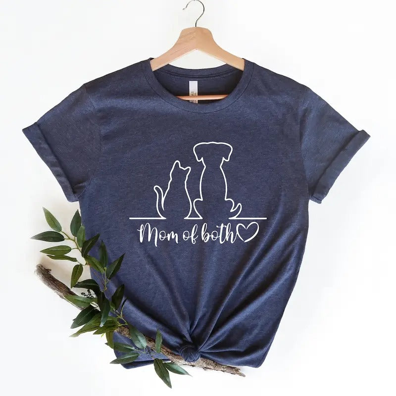 Cat And Dog Lover Shirt, Cat And Dog Mom Shirt, Cat Mom Shirt, Dog Mom Shirt, Dog Mama Shirt