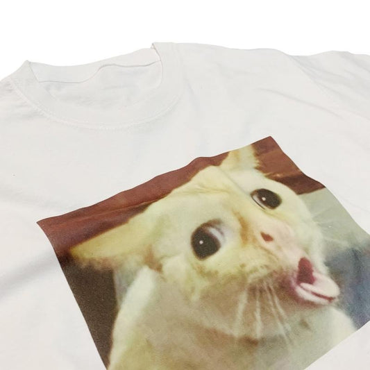Cat Gagging Meme T-shirt Funny Kitty Feline Top Iconic Meme  sweater