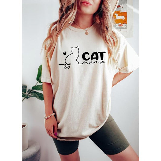 Cat Mama Shirt, Cat Mom Shirt, Cat Shirt for Cat Mom, Cat Lover, Mother's Day Gift For Cat Mom, Cat Lover Gift, Cat Shirt, Mom Shirt