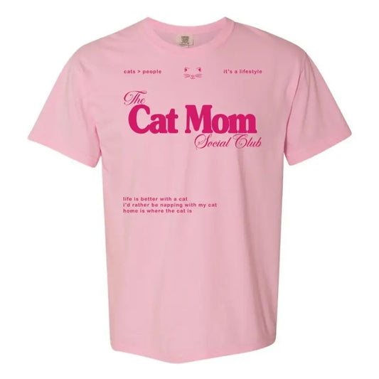 'Cat Mom Social Club' T-Shirt