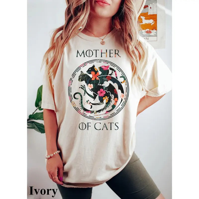 Cat Shirt, Mother of Cats Shirt, Graphic Tees, Cat Mom Gift, Cat Mama Shirt, Cat Lady Gift, Cat Lover Gift, Unisex Cat Tee