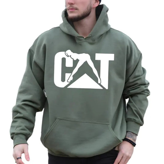 Cat With Woman Hoodie Sweatshirt T-shirt, Unisex Classic Fabric