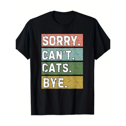 Cat lovers, sorry, no cat goodbye, fun vintage T-shirt Made in USA