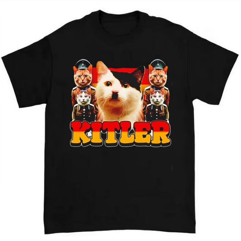 Cats Meme Funny Shirt Featuring Bold Typography and Satirical Humor Design