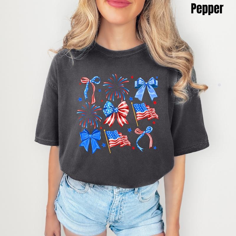 Celebrate USA Collage Comfort Colors T-Shirt 'NLB'