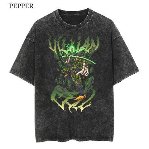 Cell VIllian Vintage T-Shirt, Anime Manga Unisex T-Shirt, Gift For Him Menswear Top