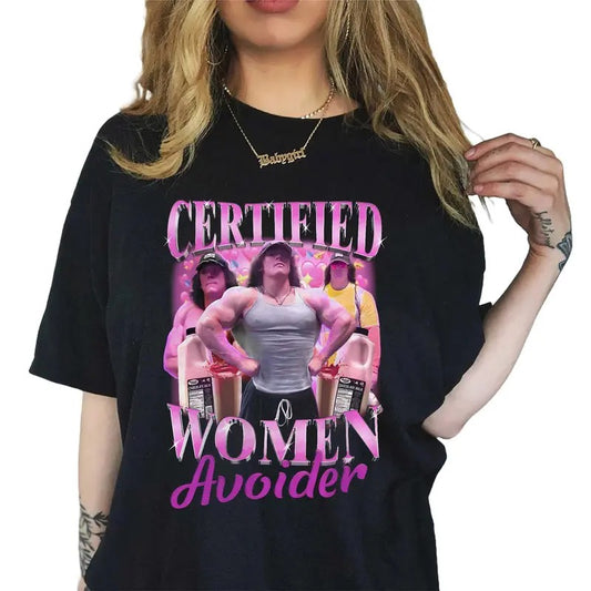 Certified Women Avoider Sam Sulek T Shirt, Funny Dumb Tee, Meme Shirt, Menswear Womenswear Streetwear, Graphic Movie Shirt
