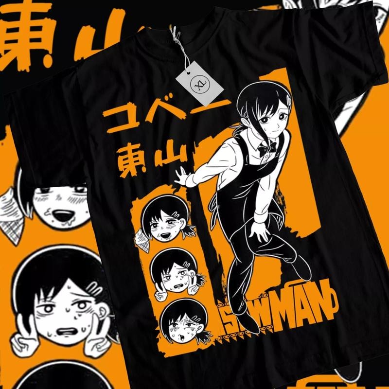 Chainsaw Man Anime T-Shirt & Sweatshirt, Nervous Kobeni Graphic Tee, Anime Manga Lover Gifts Ball Cotton