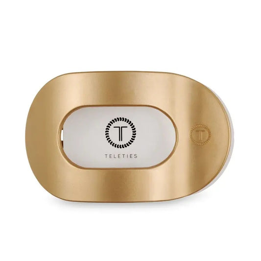 Champagne Toast Flat Round Hair Clip