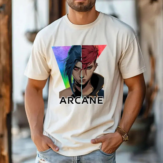 Champion Vi Jinx Arcane T-Shirt, Gaming Shirt, Moba Game Shirt, Game Lover Shirt, Gaming Legend Apparel Gift, Anime Lovers Merch