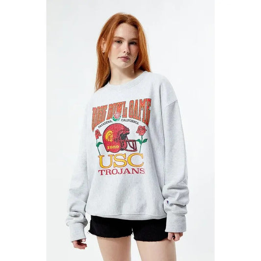 Champion Women's x Rose Bowl USC Champion Crew Neck Sweatshirt