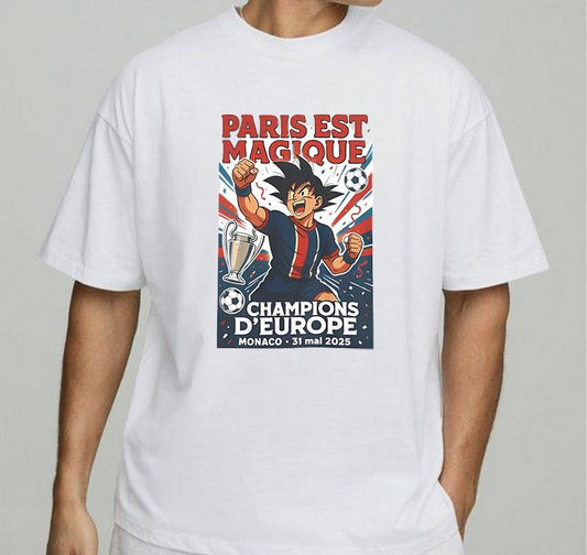 Champions League 2025 Football Shirt Paris Est Magique Retro Soccer Tee T-Shirt Vintage 90s Graphic Tee