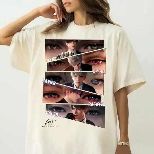 Characters Girl Dinner Unisex T-shirt, Zayne Sylus Caleb Love and Deespace Shirt,