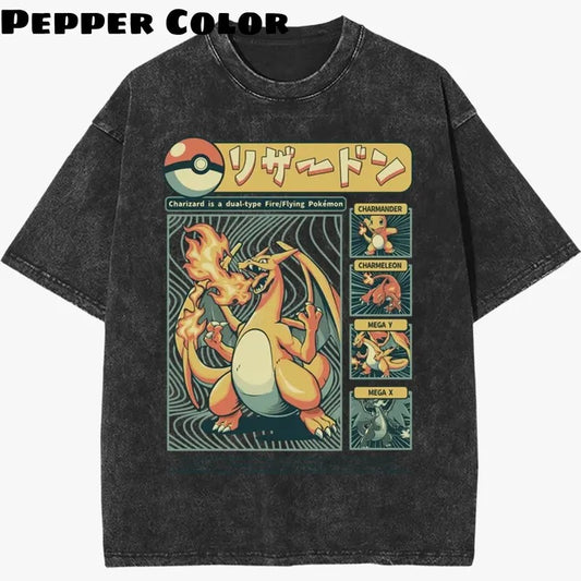 Charizard Vintage T-Shirt, Charizard Shirt, Pokemon Shirt, Anime Shirt, Gift For Friends, Gift for fan, Menswear Womenswear Streetwear