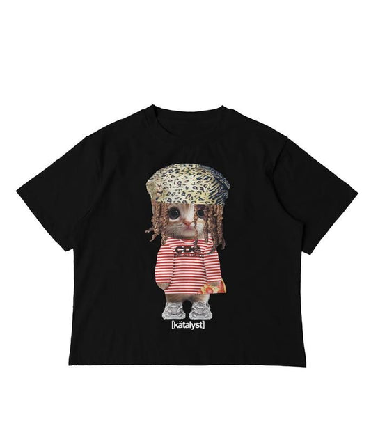 Che Kitty Graphic Tee, Retro 90s Style Statement Shirt