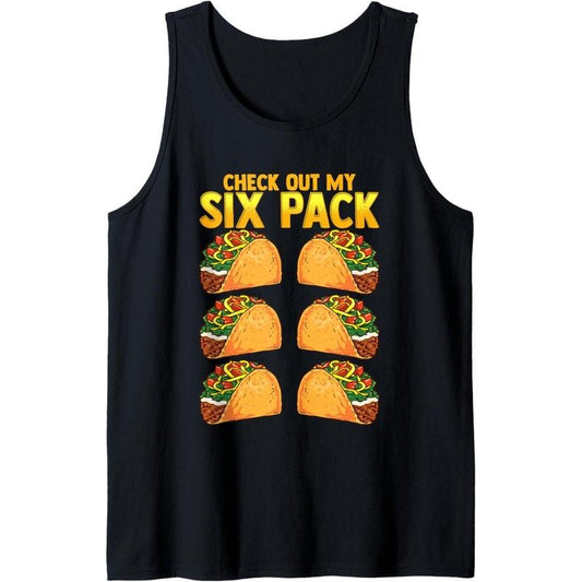 Check Out My Six Pack Taco Funny Cinco de Mayo Fitness Gym Tank Top