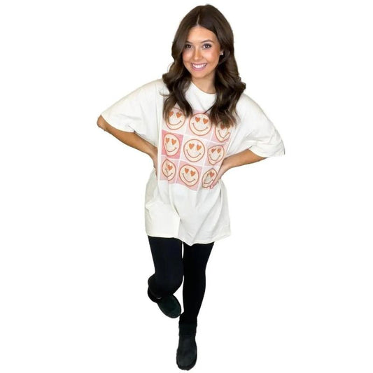 Checkerboard Smiley T-Shirt