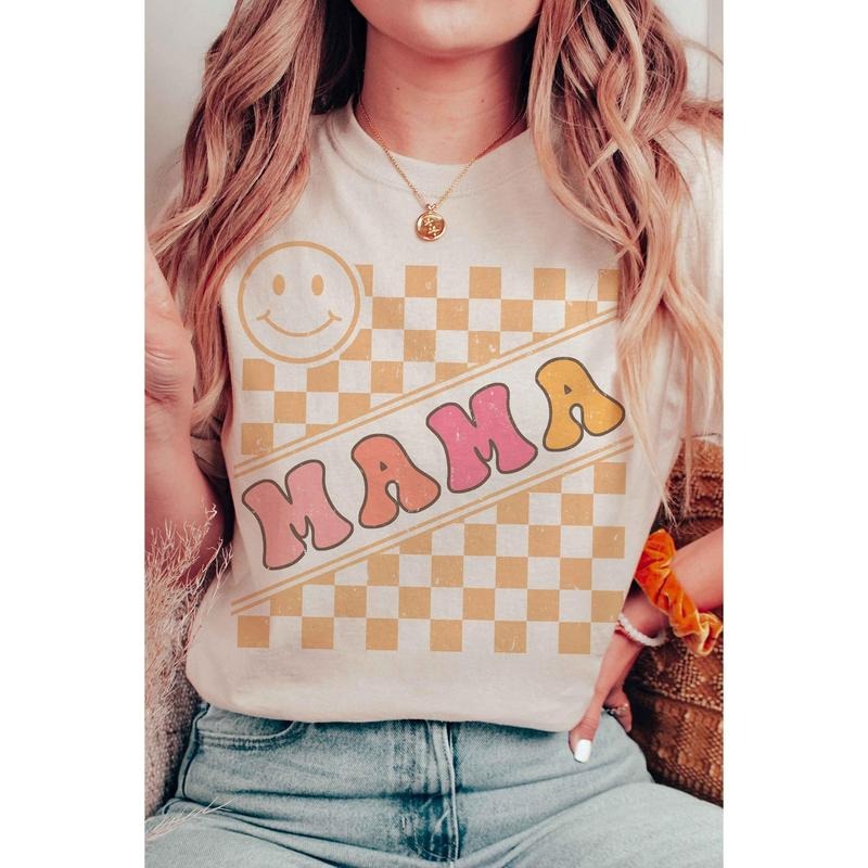 Checkered Mama Graphic Tee Graphic Shirt Mother's Day Shirt Mother's Day Sweatshirt Mother's Day Gift Gift For Mom Mom Life Mom Tee  sweater